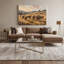 «Farm Grazing Cows», art mural sur toile brune-1349483771