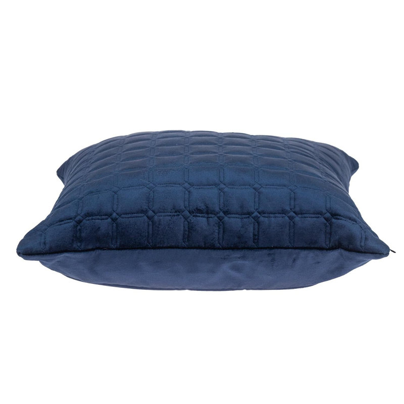 Coussin décoratif matelassé bleu marine / bleu marine Parkland Collection Marrisa, Bleu / marine