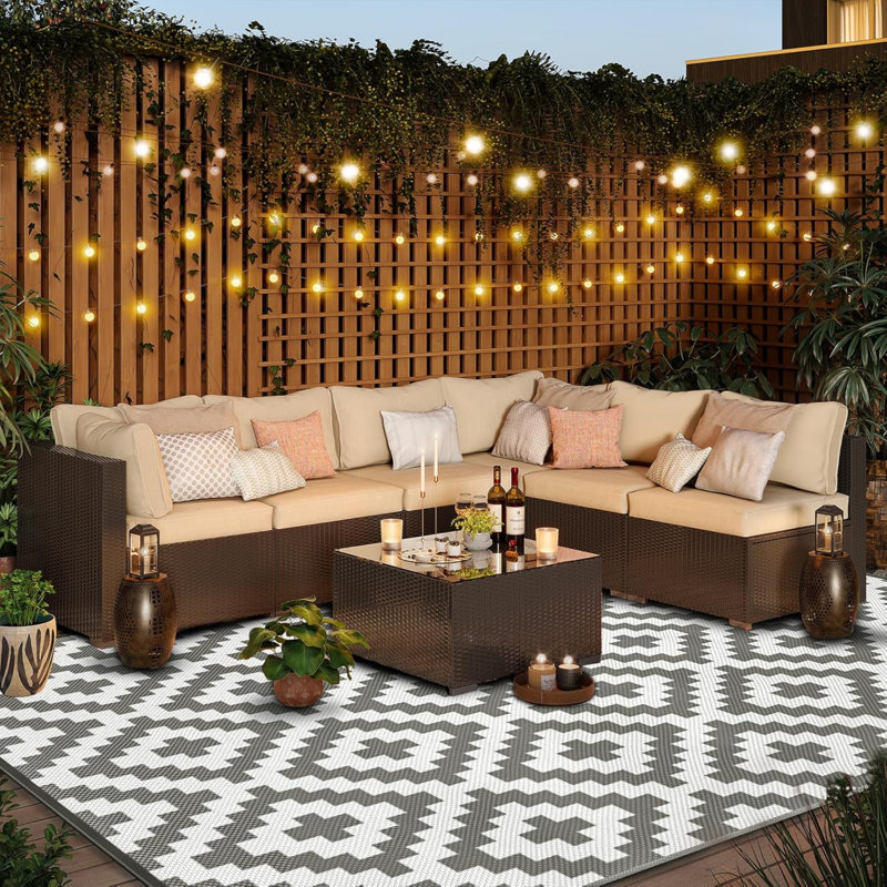 Non-Slip Geometric Doormat