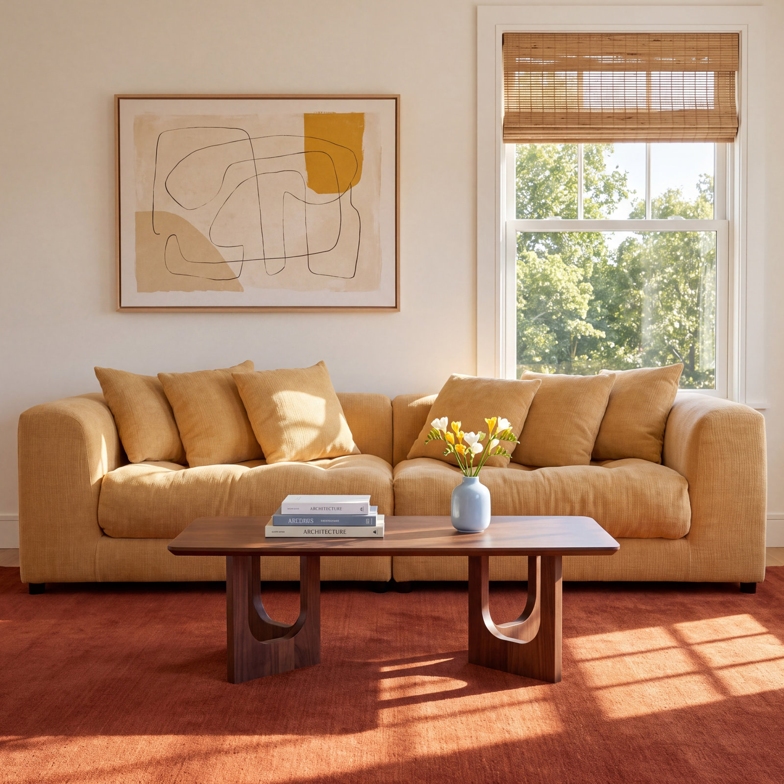 Willian Sofa Warm White, Yellow