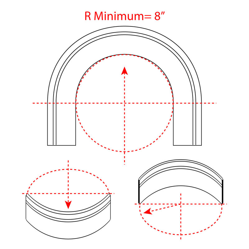 1 in x 5/8 in x 96 in Ribbon Rope Flexible Polyurethane Panel Moulding Pro Pack 32 LF