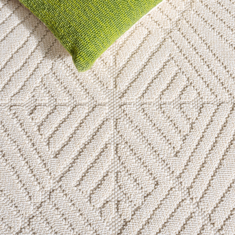 Tapis d'intérieur / extérieur à motif géométrique Joyner Performance, Rectangle 4pi x 6 pi
