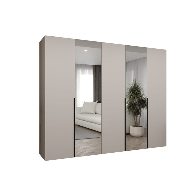Bogins 4 Door Manufactured Wood Wardrobe, Cashmere