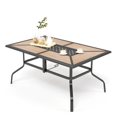 Alyah 6 - Person Patio Dining Set with Rectangular Table