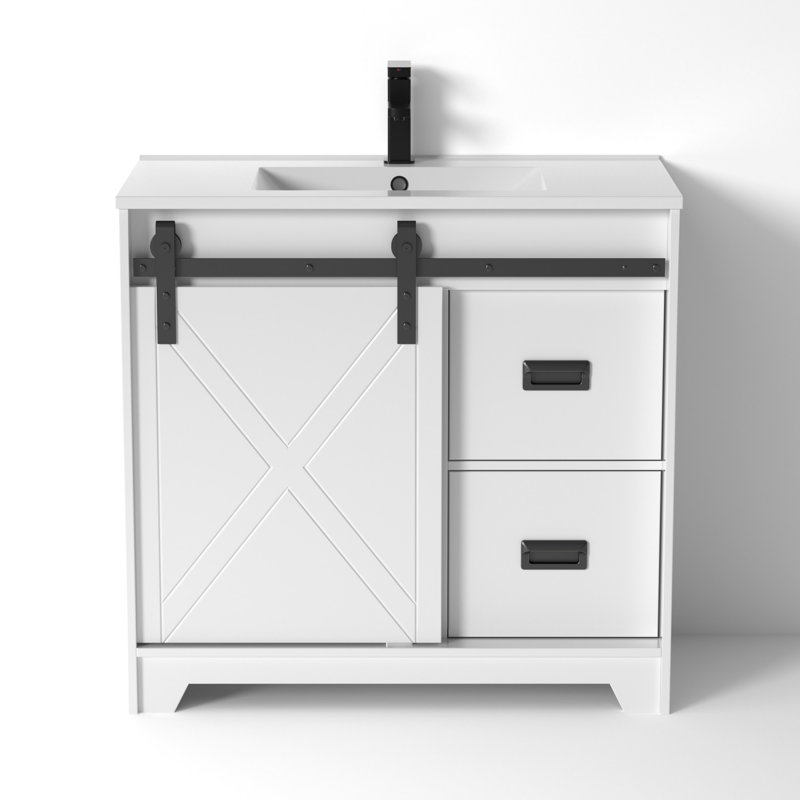 Meuble-lavabo 36 po Modern, Blanc