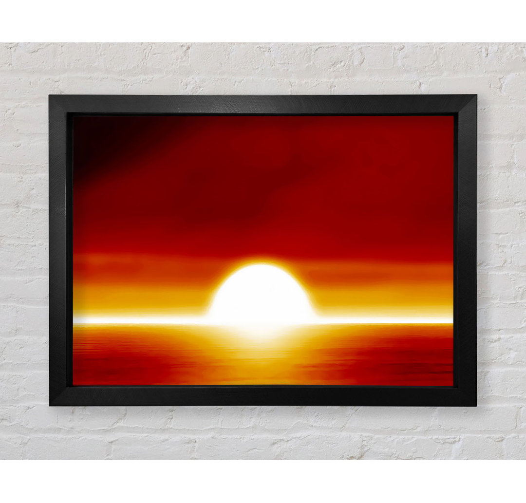 Surreal Orange Sunset - Einzelner Bilderrahmen Kunstdrucke