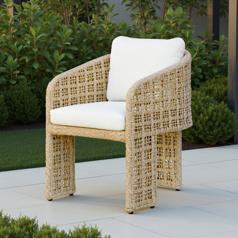 Chaise de salle à manger d'extérieur Demichael