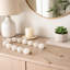 Guirlande de perles décoratives en verre avec pampilles pour décoration de table-107104941