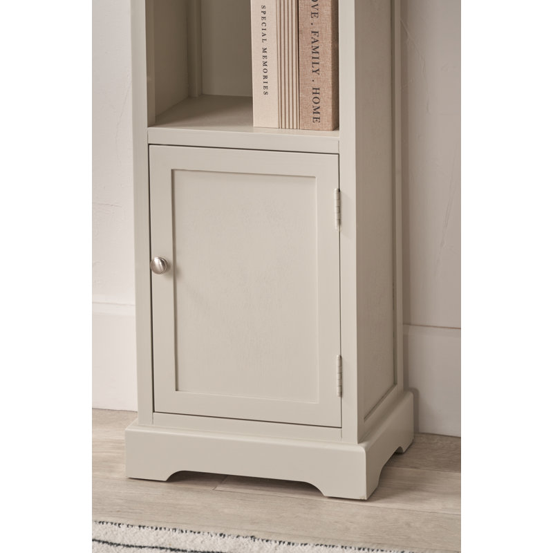 Croft 153cm H x 38cm W Bookcase, Linen Grey