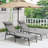 Patio Chaise Lounge with Headrest & Adjustable Reclining Back, Outdoor Poolside Lounge-916026566