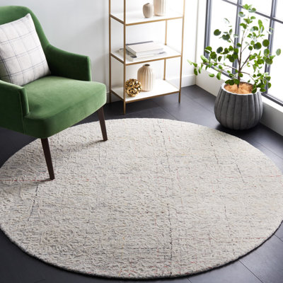 Tapis ivoire touffeté à la main Meira