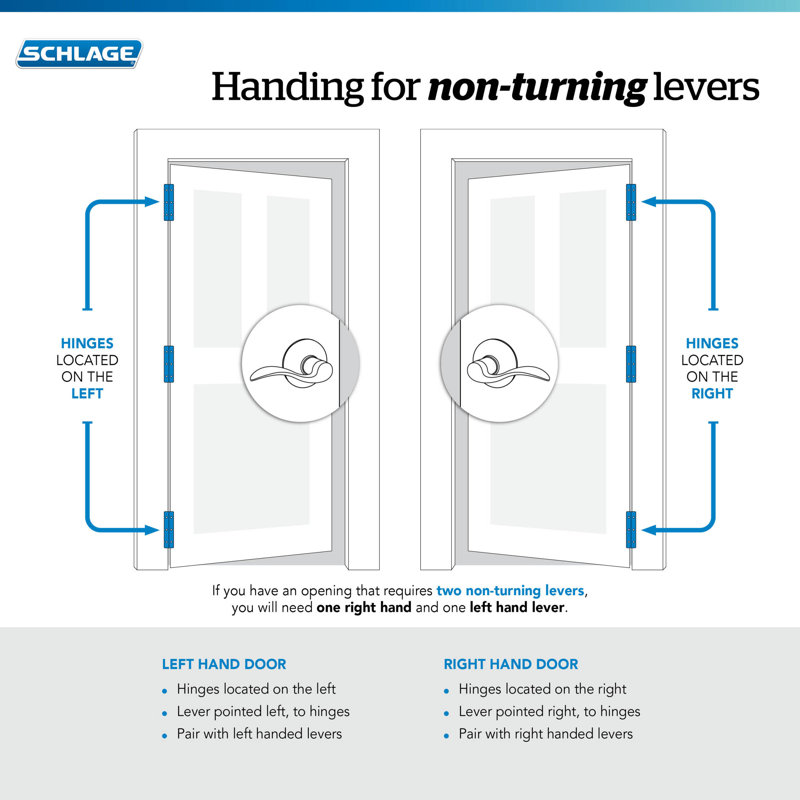 Flair Lever with Brookshire Trim Non-Turning Lock, Left, Satin Nickel