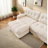 Spacious Sectionals, Wood 123 Inch Modern Deep Seat Sofa For Home
