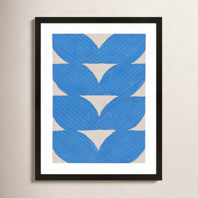 Blue Chevron "Blue Chevron" Painting
