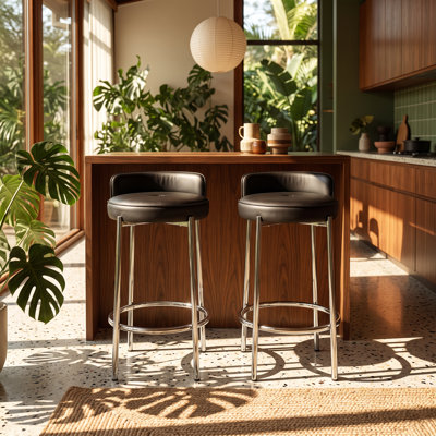 Tabouret de comptoir Chloe l 17 po x P 16 po x H 29 po (ensemble de 2)