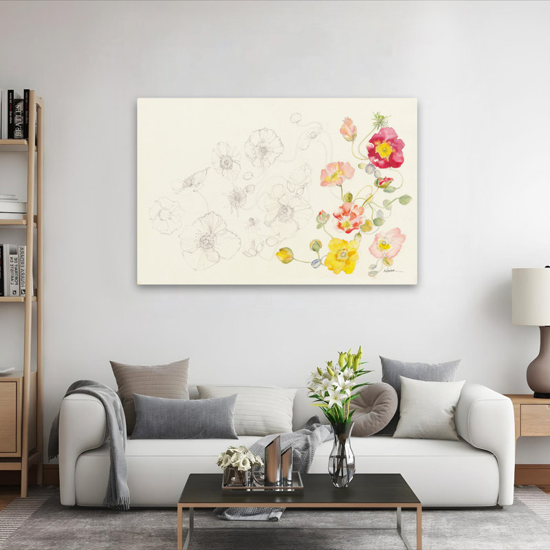 Éléments floraux floral contemporain, H 60 po x l 40 po