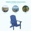 4 pièces Adirondack en plastique Balcon Foyer en plastique chaise simple-1788839021
