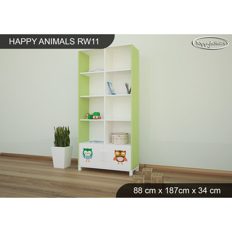 187cm H X 88cm W Animals Kids Cube, Green