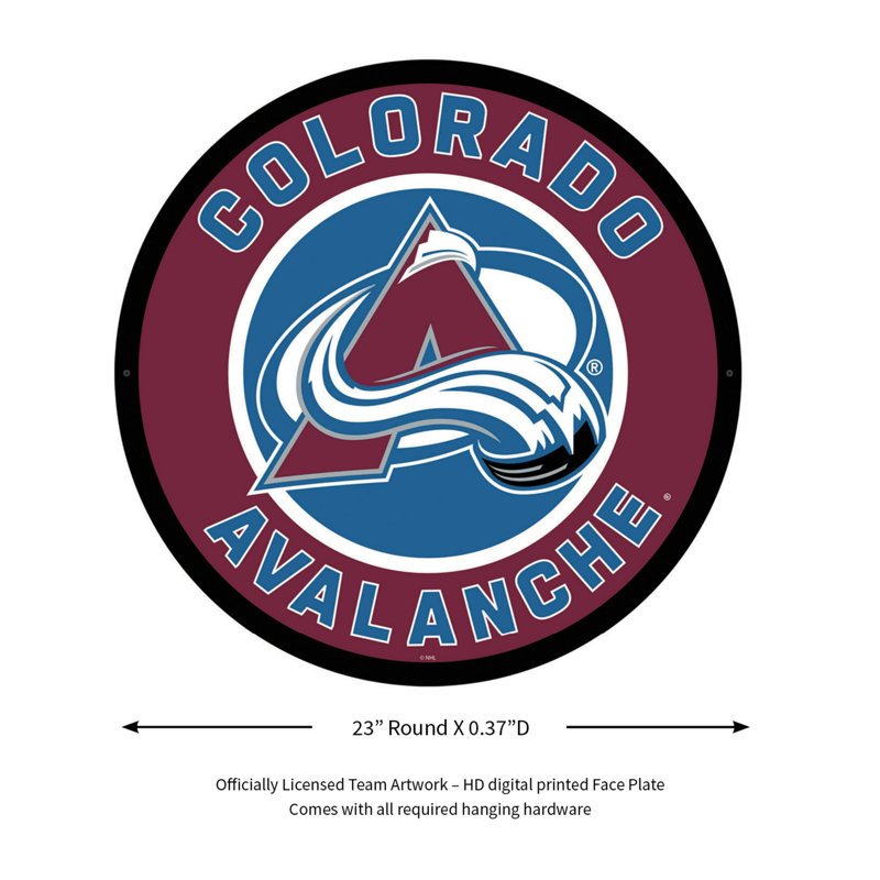 Enseigne murale 23 po NHL, NHL Colorado Avalanche