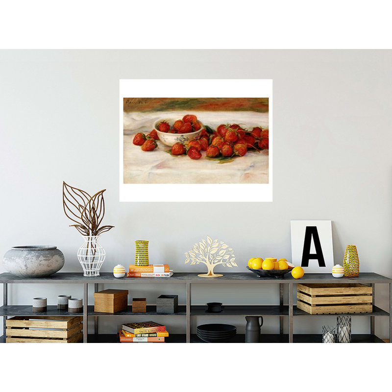 «Strawberries» par Pierre-Auguste Renoir - Estampe numérique, H 32 po x l 40 po