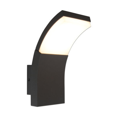 Black Integrated LED Outdoor Sconce