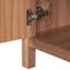 Meuble-lavabo de 36 po avec bois massif, 2 portes à fermeture douce, 3 tiroirs, lavabo en céramique, tablette ajustable pour matériaux de décoration compacts, petites salles de bain