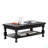 Rustic Style COFFEE TABLE Open Bottom Shelf