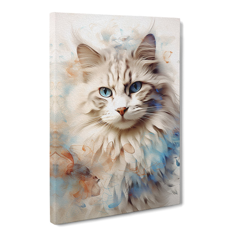 Ragdoll Cat Abstract No.2 - Wrapped Canvas, 76cm H x 50cm W x 3cm D