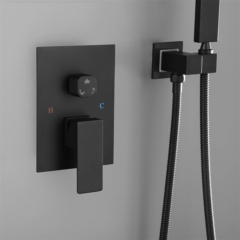 Système de douche 10 po, Noir mat