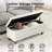 41" Wide Faux Leather Upholstered Storage Bench-175698345-178748223