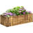 40" x 16" x 12"  Raised Garden Bed with Drainage Holes, Natural-31551645