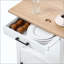 Kitchen Island Cart Rolling Storage Table With Single Door Cabinet