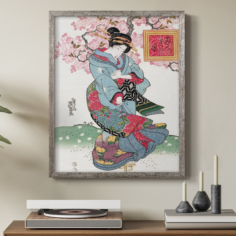 «VintageJapan I», reproduction encadrée - bois massif