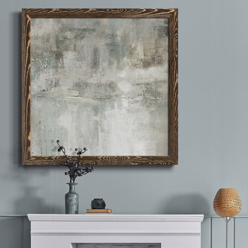 " Boho Cacti IV " Painting Print, Walnut, 17" H x 17" W x 1" D