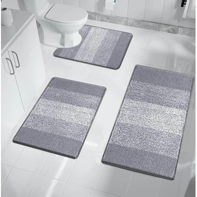 3 Piece set Rectangle Bath Mat