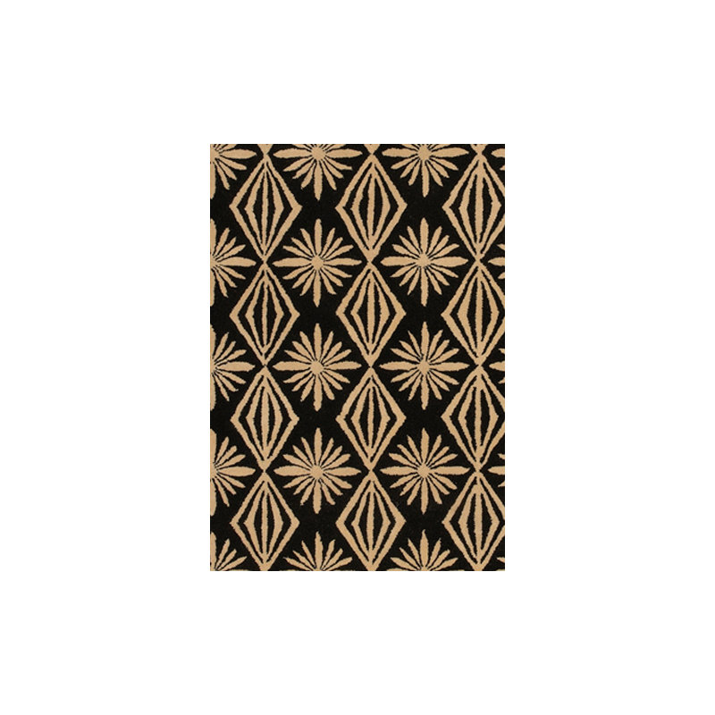 Janelle Style Wool Geometric Indoor Rug, Rectangle 2' x 3'
