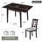 Foldable Dining Table Chairs Set With Drop Leaf For Small Space-114234376