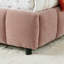 Lit tapissier très grand californien, base de lit tapissier confortable, tissu chenille, avec tête de lit et base de lit solide. Avec tiroir pour le rangement - rose (90,5 po x 80,5 po x 31 po)-12400613-18122831