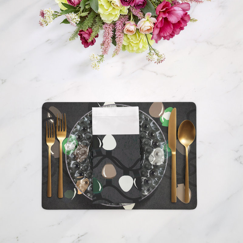 Xmas Tangle Cotton Sateen Dinner Napkins, Deep Greens