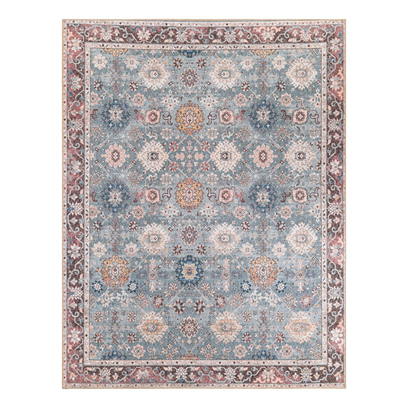 Bungalow Rose Esther Timeless Rug, Rectangle 7 pi 10 po x 10 pi