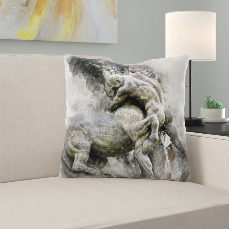 Housse et insert de coussin carré Tamsin Sculpture, Microsuède, Intérieur