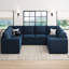 Canapé modulaire en chenille Seybert-1470483914