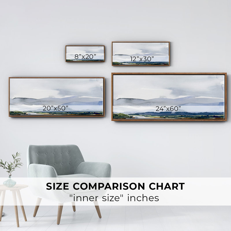 Blue Ridge I- Framed Canvas