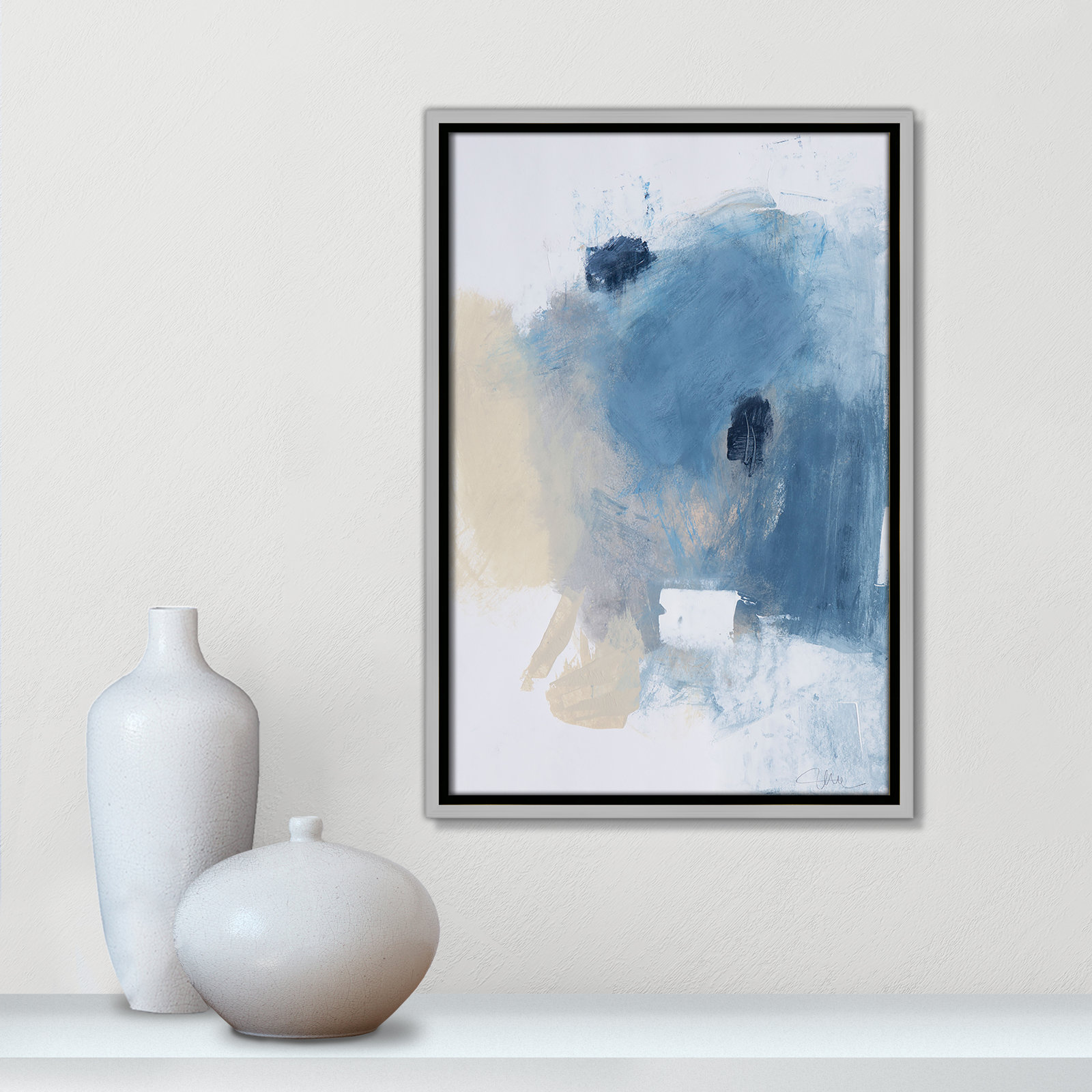 Coastal Carnival I Print by Casa Fine Arts, No Mat, 19.5" H x 13.5" W x 2" D, Silver Floater Framed Canvas