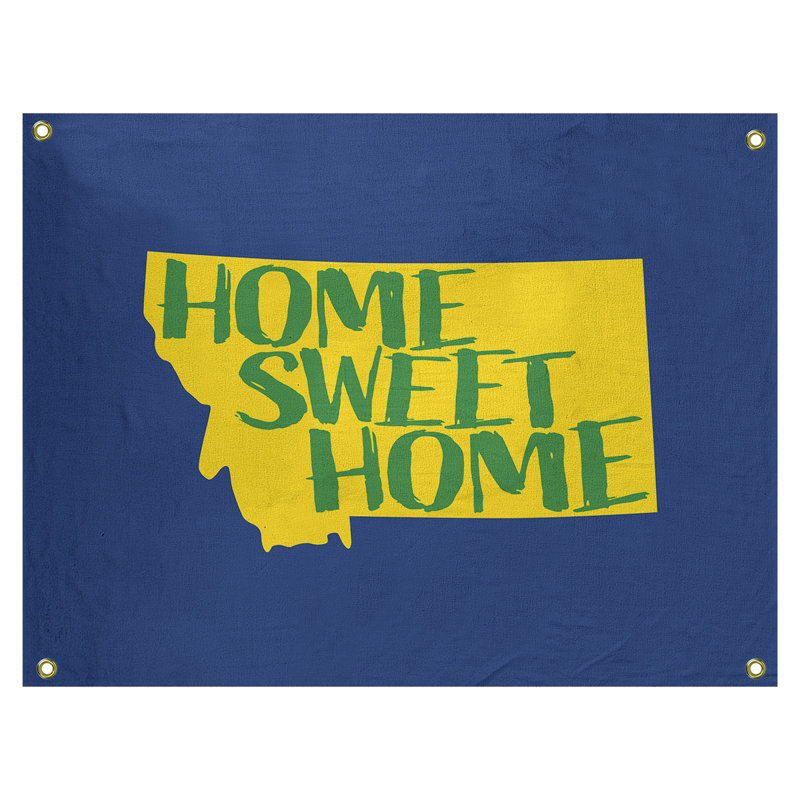 Tapisserie murale montana doux pour la maison, H 50 po x l 59 po, Bleu / Vert / Jaune
