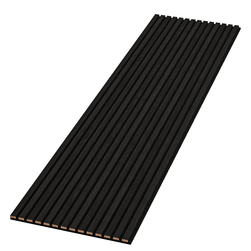 61 cm x 240 cm 3D Wall Panel in Brown (1-pack), Black