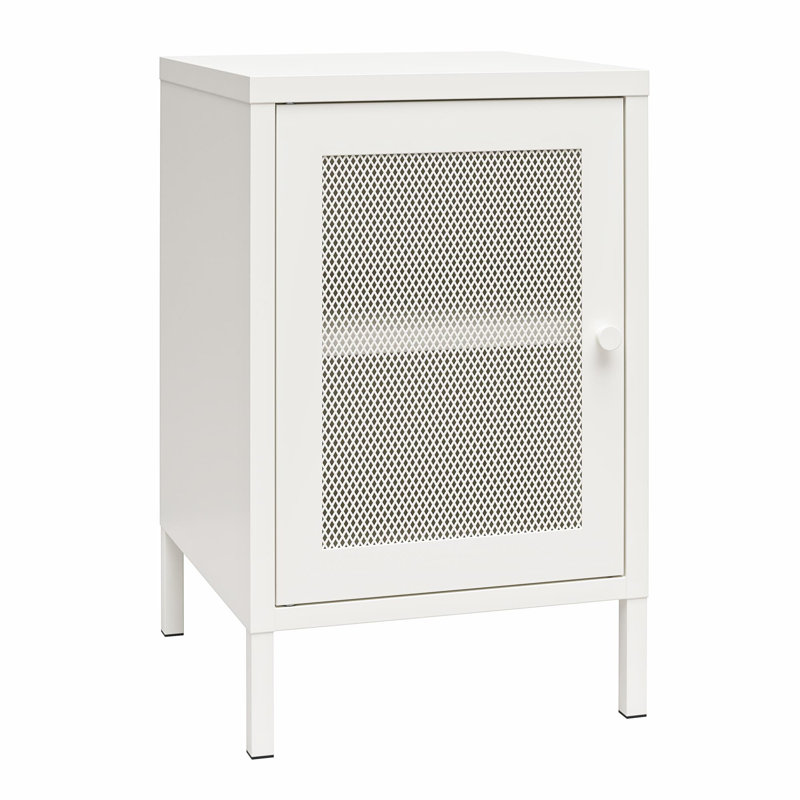 Aprel End Table, Soft White