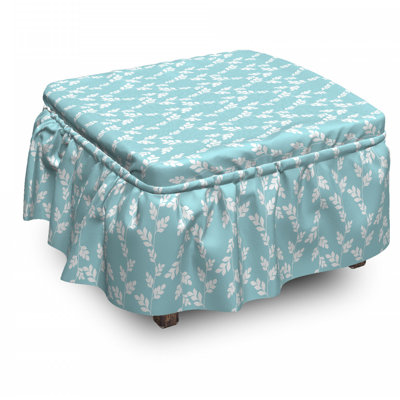 Housse pour repose-pieds à coussins carrés