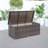 80 Gallon Water Resistant Wicker Deck Box