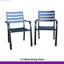 Ensemble repas d'extérieur 52,9 po avec ensemble de patio en métal empilable 7 pièces avec trou de parasol réglable?-1356816893-1356816892